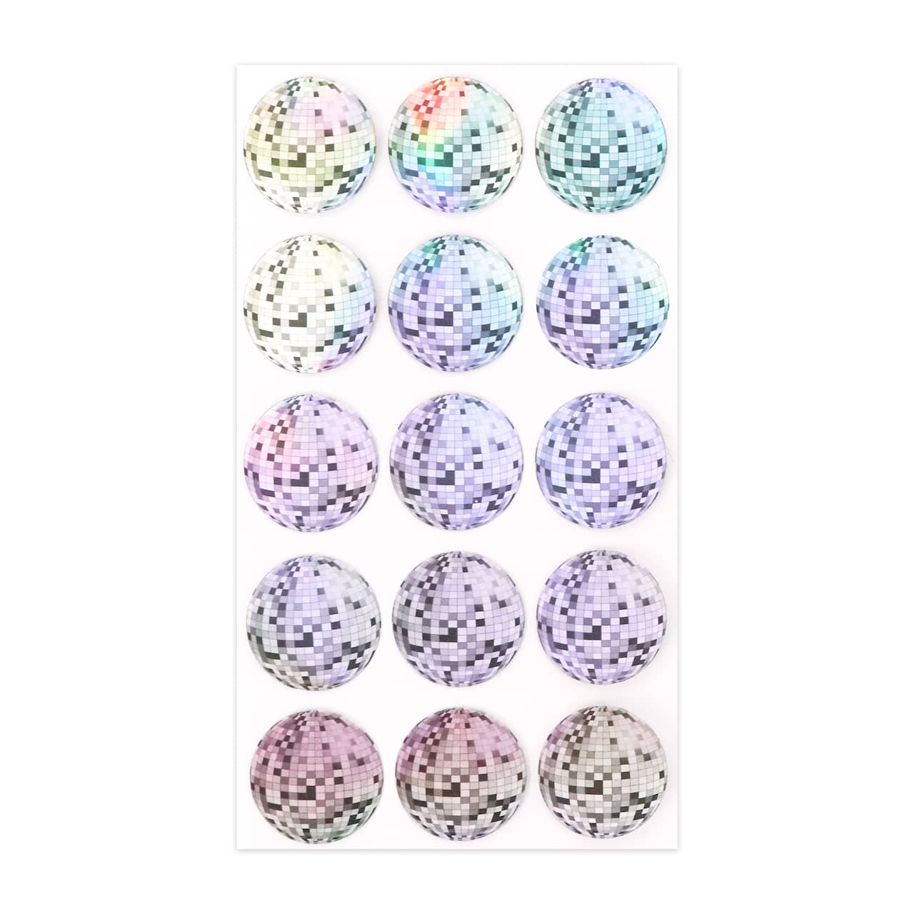 Holographic Silver Discoball Stickers by Recollections™